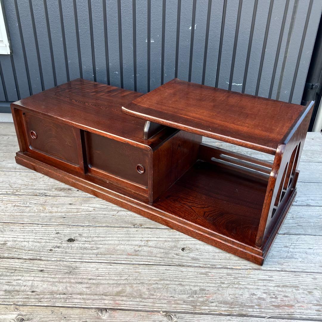 昭和レトロ 和モダン 木製階段箪笥 飾り棚 茶箪笥 サイドボード 古道具 古家具