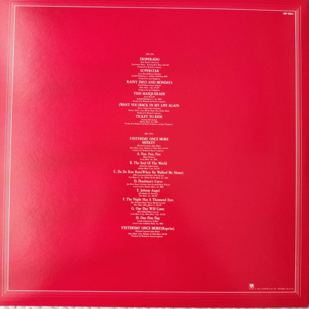 レコード カーペンターズ アンソロジー（4枚組）