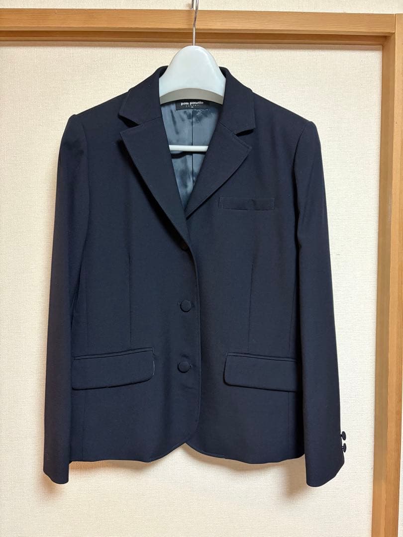 【Pom ponette junior】フォーマルスーツ、リボン付き３点セット
