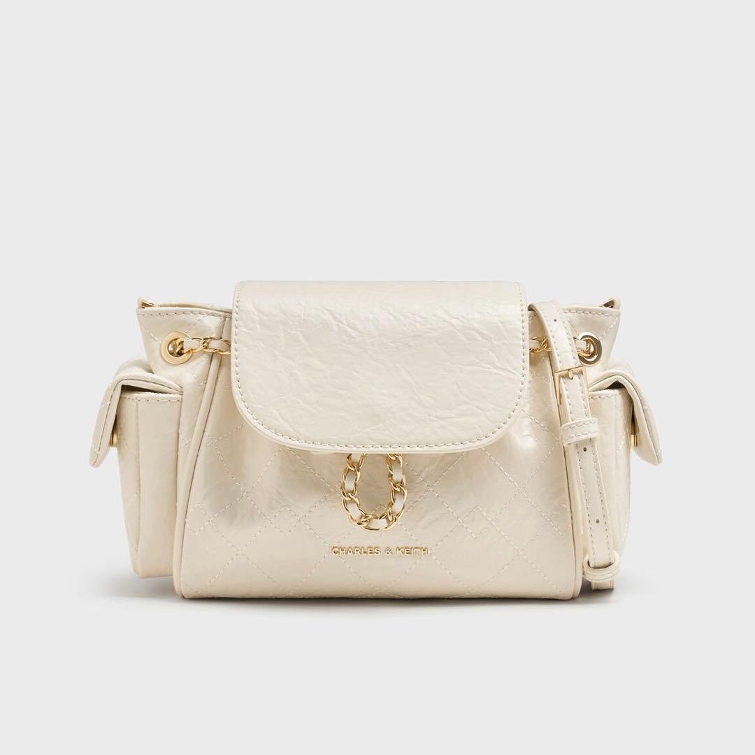 CHARLES&KEITH Duoドゥオ ツーウェイフロントフラップバックパック