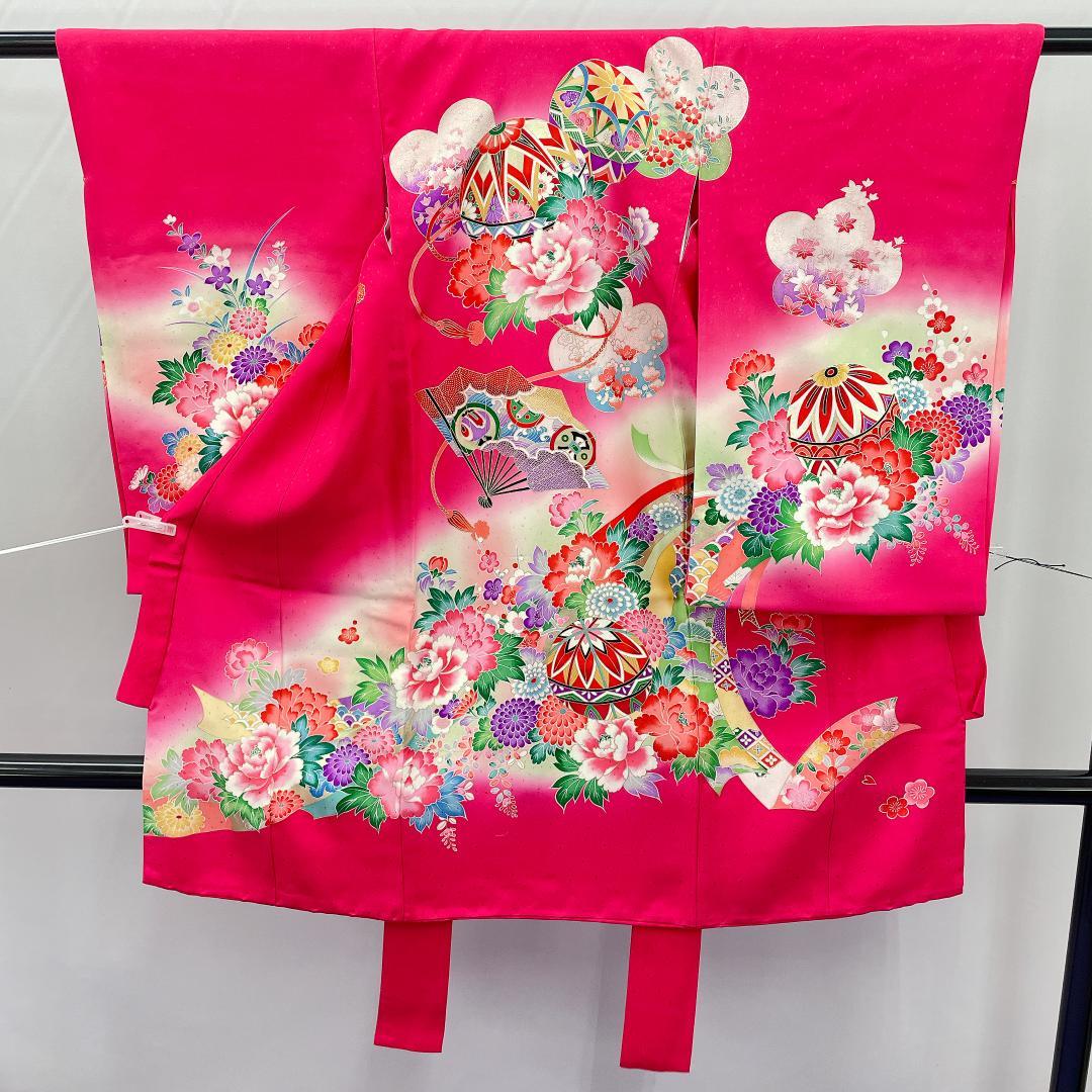 Y★3975★ 子供着物 襦袢付き 一つ身 女の子 七五三 3才