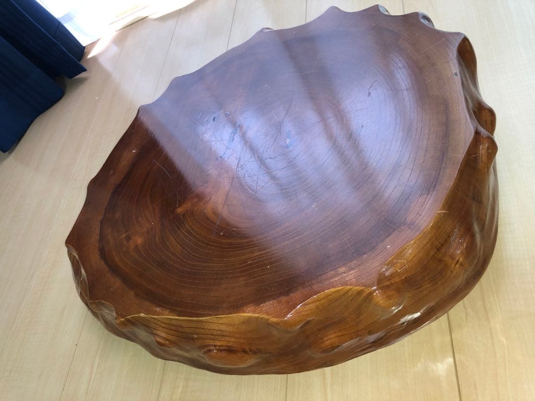 HTHTDCND 一枚板　テーブル　玉杢　切り株　花台