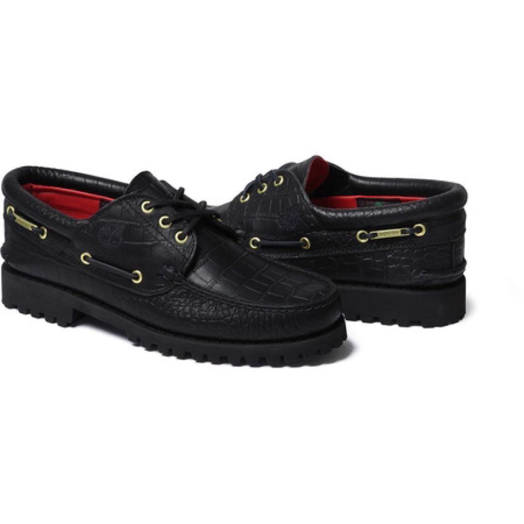Timberland Supreme クロコダイル調デッキシューズ