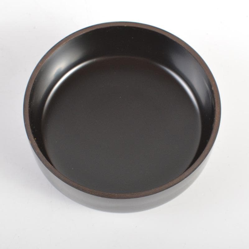 茶道具　黒漆　棗　桐箱付　V　6271