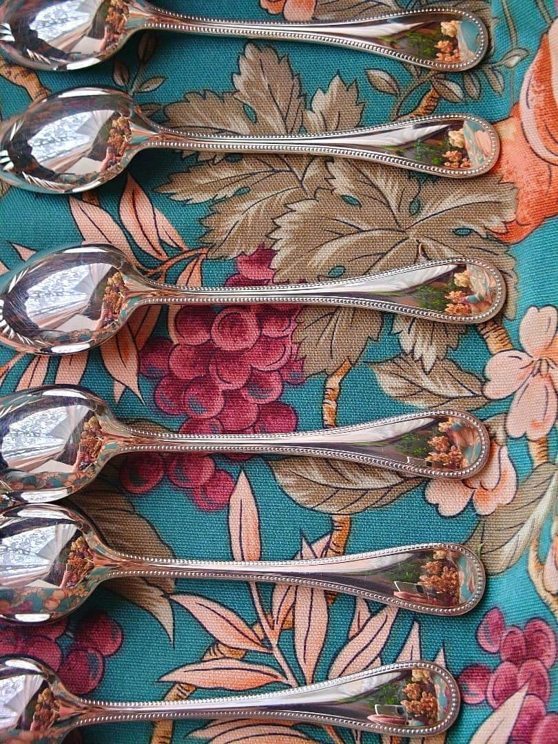 クリストフル パール コーヒースプーン6本 ケーキフォーク6本 合計12点