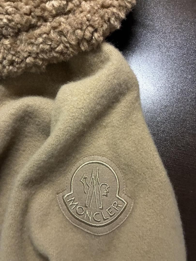 モンクレール ダウン フーディー　ウール ポンチョ 　ケープ　MONCLER