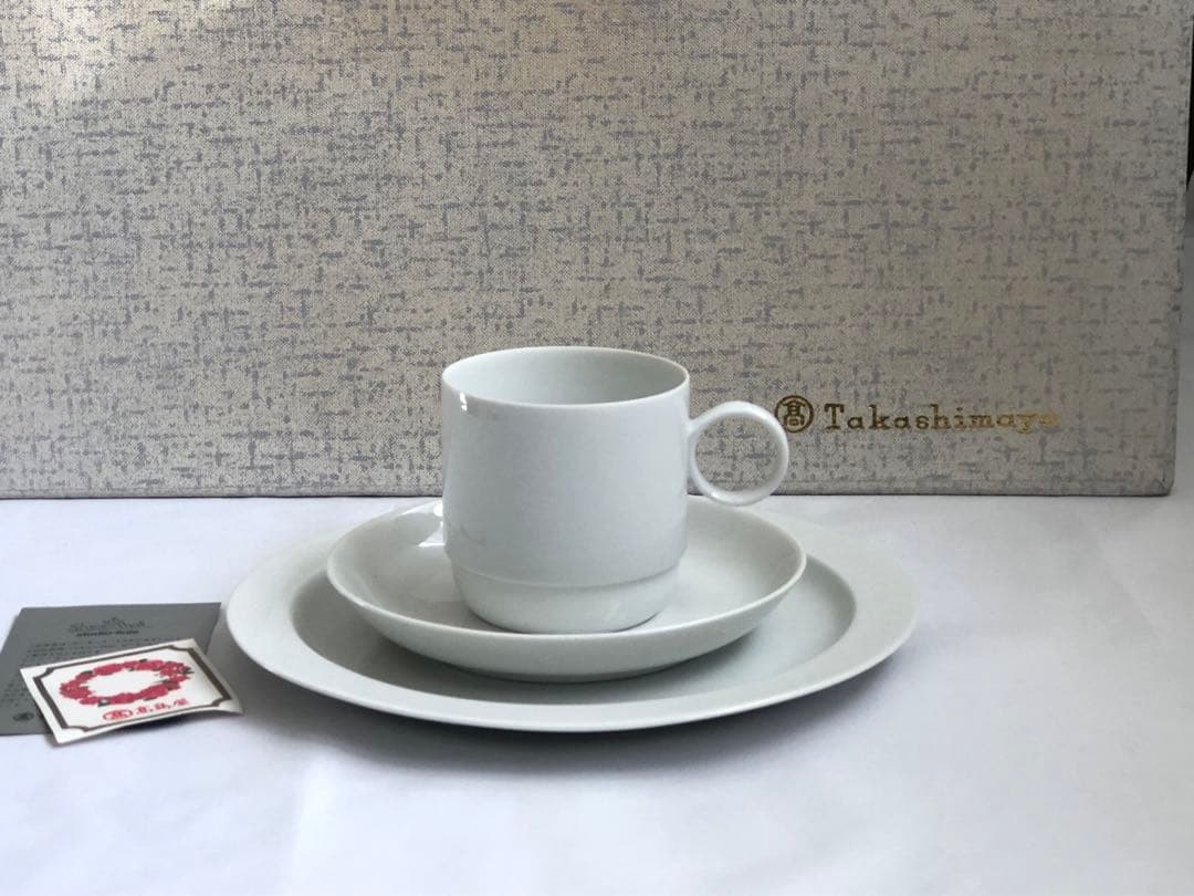 ローゼンタール白磁カップ&ソーサートリオ6客含21点セット　スタジオライン未使用