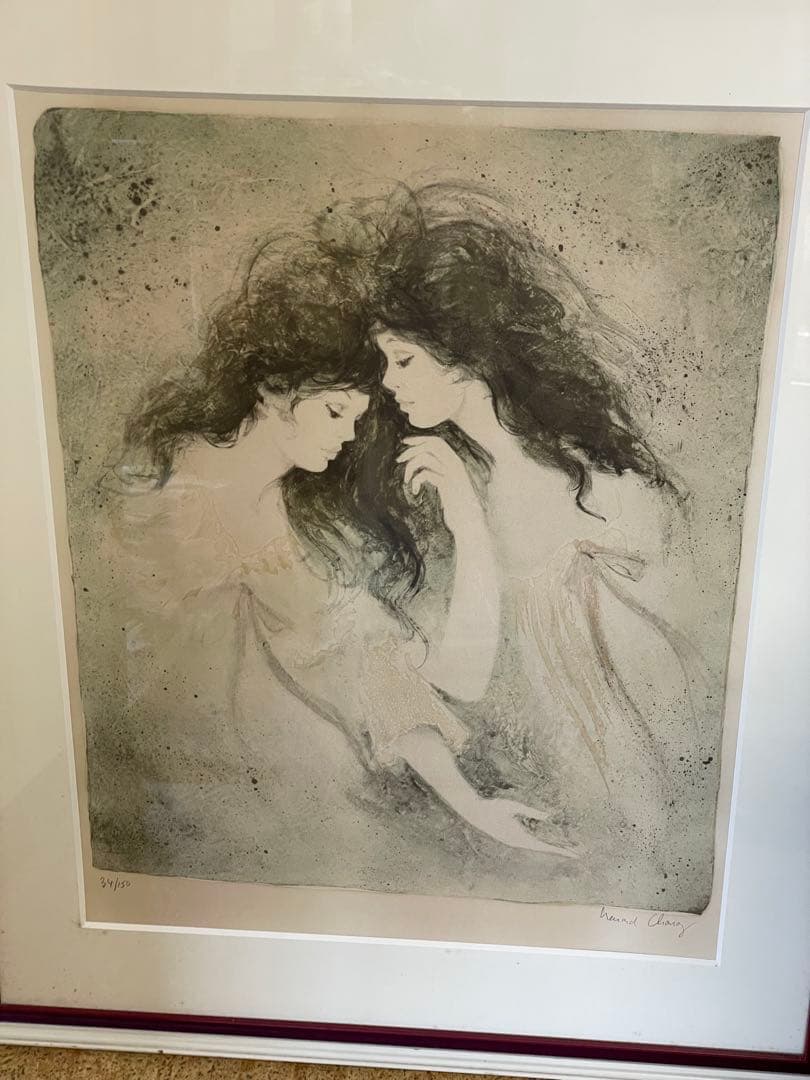 貴重　ベルナールシャロワ　リトグラフ画家サインあり。