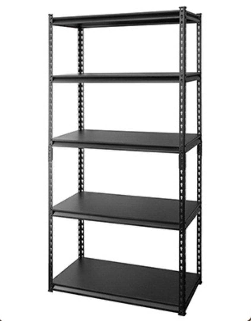 ブラックスチールラック5段 90㎝幅